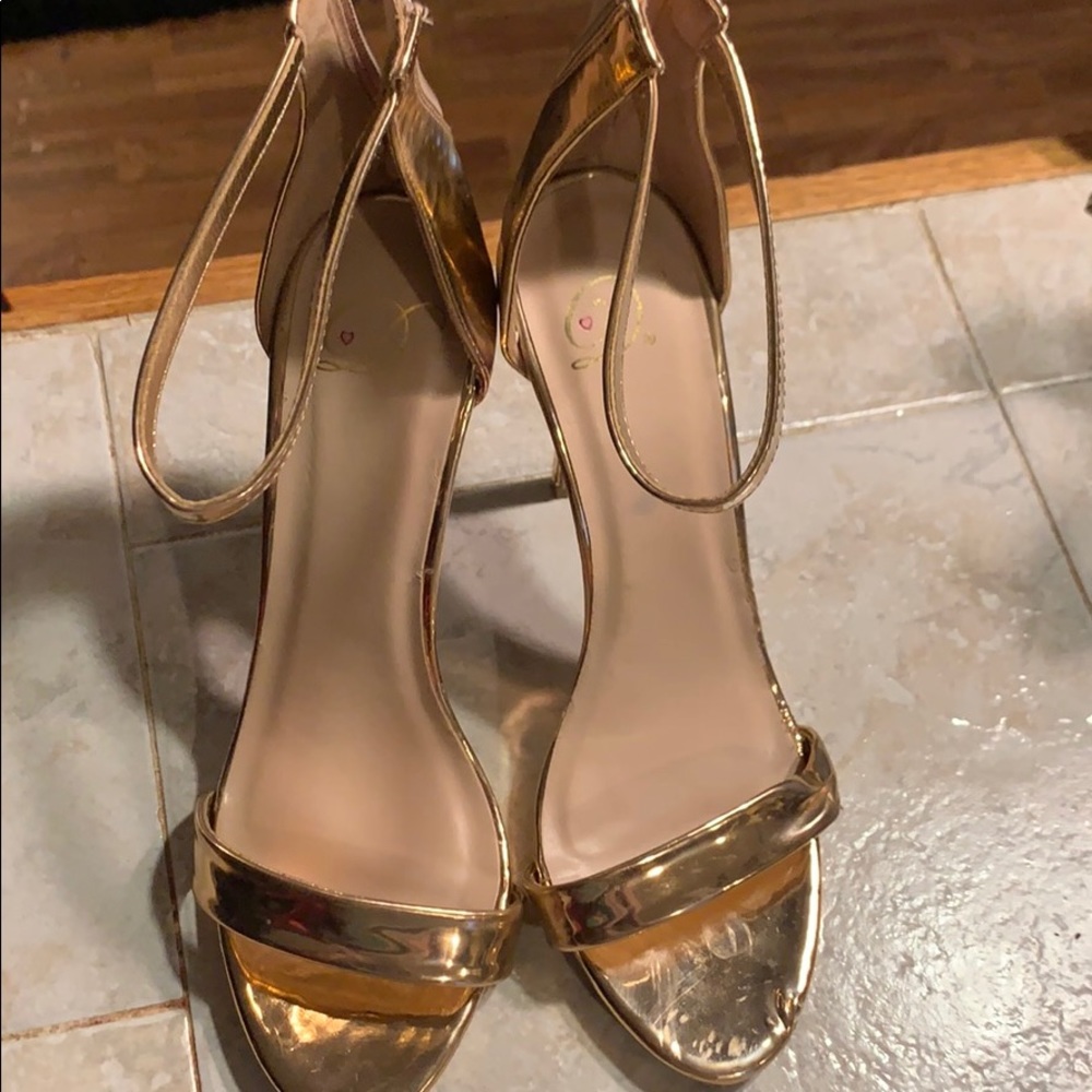 Gold heels